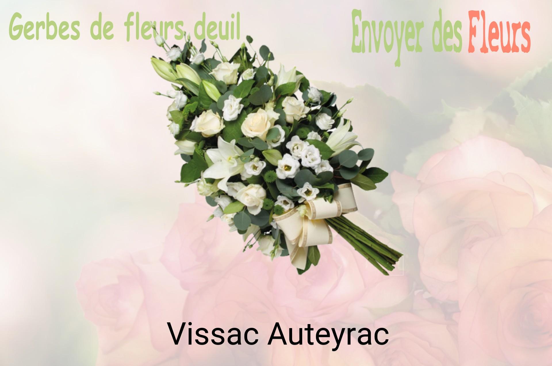 Gerbe de fleurs de deuil livrée à Vissac-Auteyrac